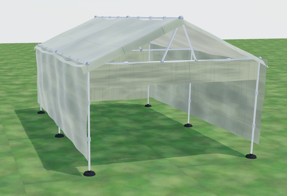 The 4×6 m tent structure